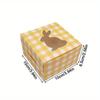 24pcs Treat Boxes 4 Colors Cardboard Gift Box with Rabbit Shape Window Colorful Paper Easter Containers Soap Gift Wrap Box for Parties Weddings