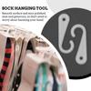 500pcs Plastic J Shaped Header Hook Sock Hanger Hooks Socks Gloves CapStockings Display Hanging For Clothing Parts