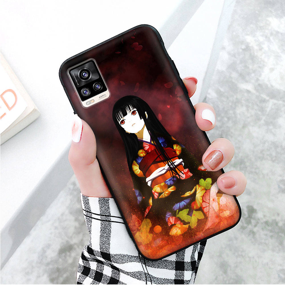 Black Case for Xiaomi Redmi 13C Note 9 iPhone XR 7 8 14 15 11 12 13 X XS Pro Max Samsung A25 S23 S24 FE Ultra Plus Hell Girl