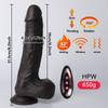 Realistické Dildo Vibrátor pro ženy Dildo Sex Toys Topení Dick Dálkové ovládání Teleskopické rotační penisové vibrátory Sex Machine