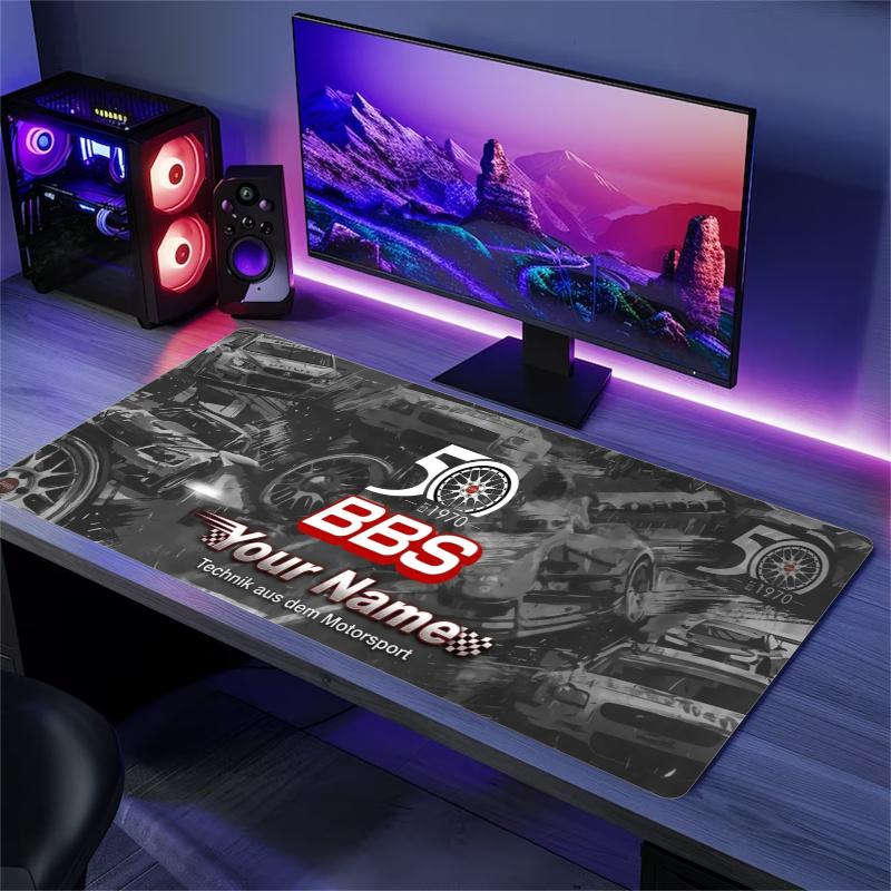 Bbs 50Th Anniversary Custom Name Large Size Mouse Pad Gaming Table Cushion Nonslip Laptop Tablet Big XXL Mat Mini PC Playmat With Lock edge