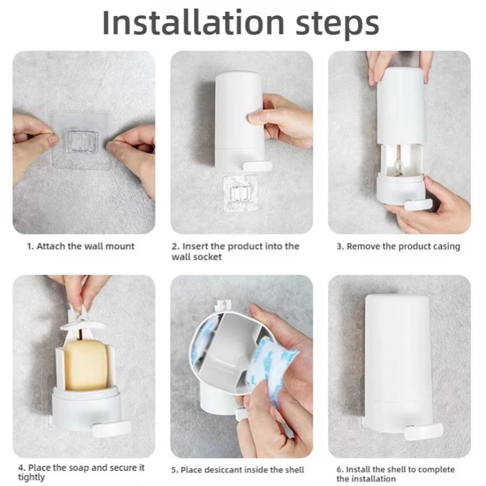 3 Levels Adjustables Soaps Grinder No Drilling Soapy Dispenser Container  Bar