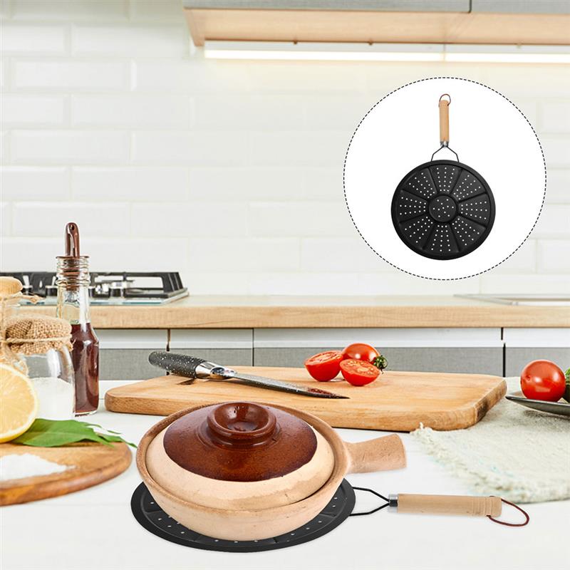 Insulation Pads  Plate Induction Cooktop Stove Ring Tripod Iron Adapter Gas Stovetop Diffuser Pot Placemat  for Home Kitchen