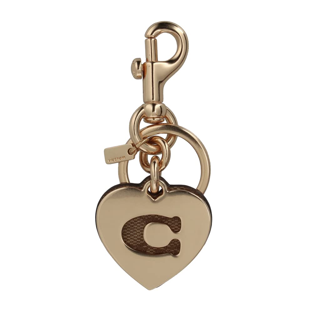 

Брелок для ключей Signature Heart Charm 91478 [Coach] IM/Khaki [Б/у] золотой