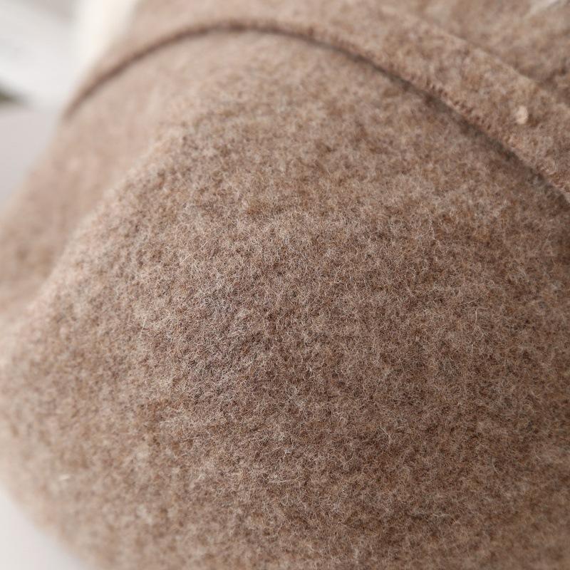 Fashion Plush Hat Women's Autumn and Winter Rough Edge Bucket Hat Thickened Warm Ear Protector Basin Hat Bucket Hat