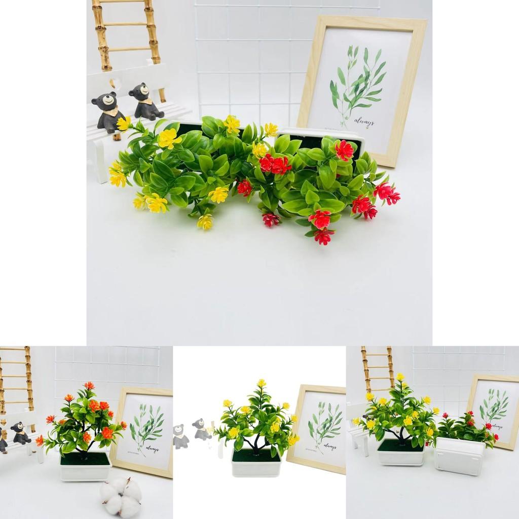 Artificial Camellia Sasanqua Tree Plant Decor For Living Room And Balcony Displays
