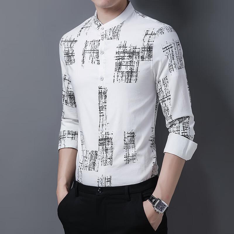 

Men s Long-Sleeve Casual Fashion Shirt L