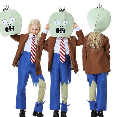 Halloween Pflanzen vs. Zombies Kinder Erwachsene Horror Puppe Kostüm Spiel Zombie Charakter Performance Kostüm