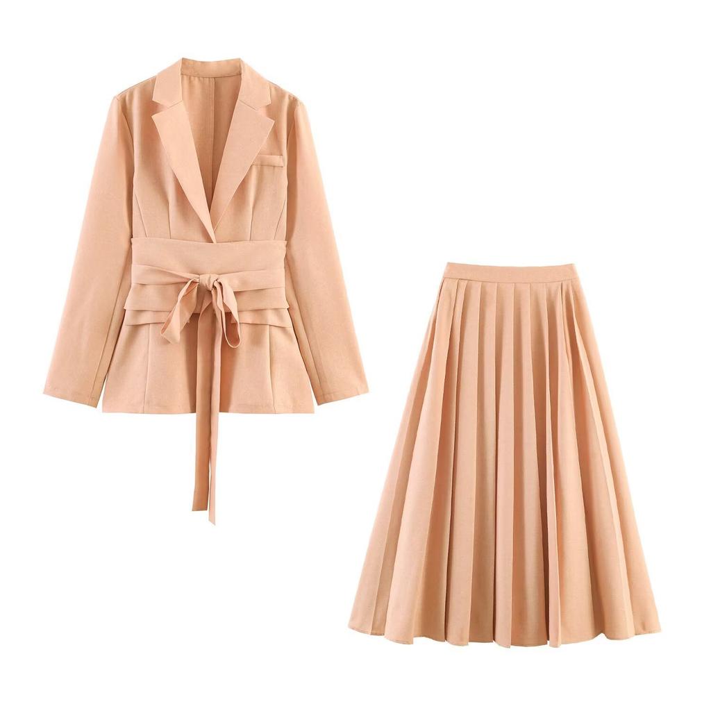 European and American style French women's clothing, fashionable and versatile temperament, commuter style temperament and elegant two-piece suit