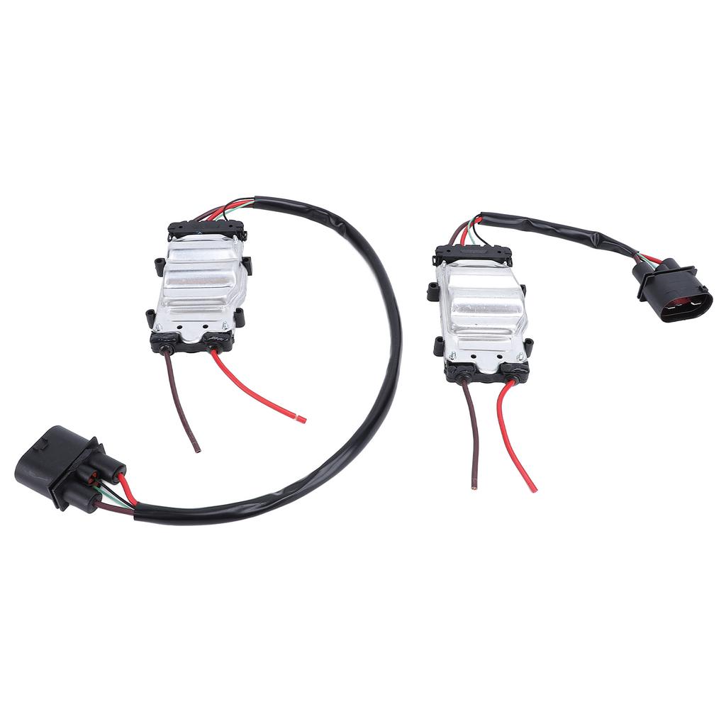 2Pcs Front Fan Control Module 4F0121003F Precise Operation Engine Cooling Fan Control Module for A6