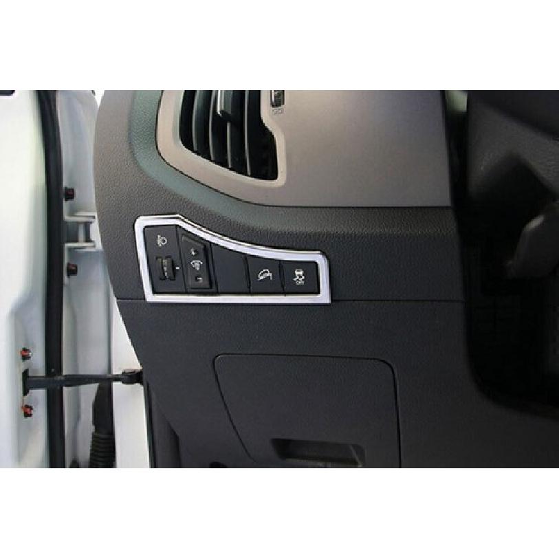 For Kia Sportage R 11-2016 Silver Steel Driver's Side Dash Control Cover Trim
