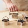 5pcs Stainless Steel Cookie Cutter Set Food-Grade Stainless Steel Cookie Cutters  Christmas
