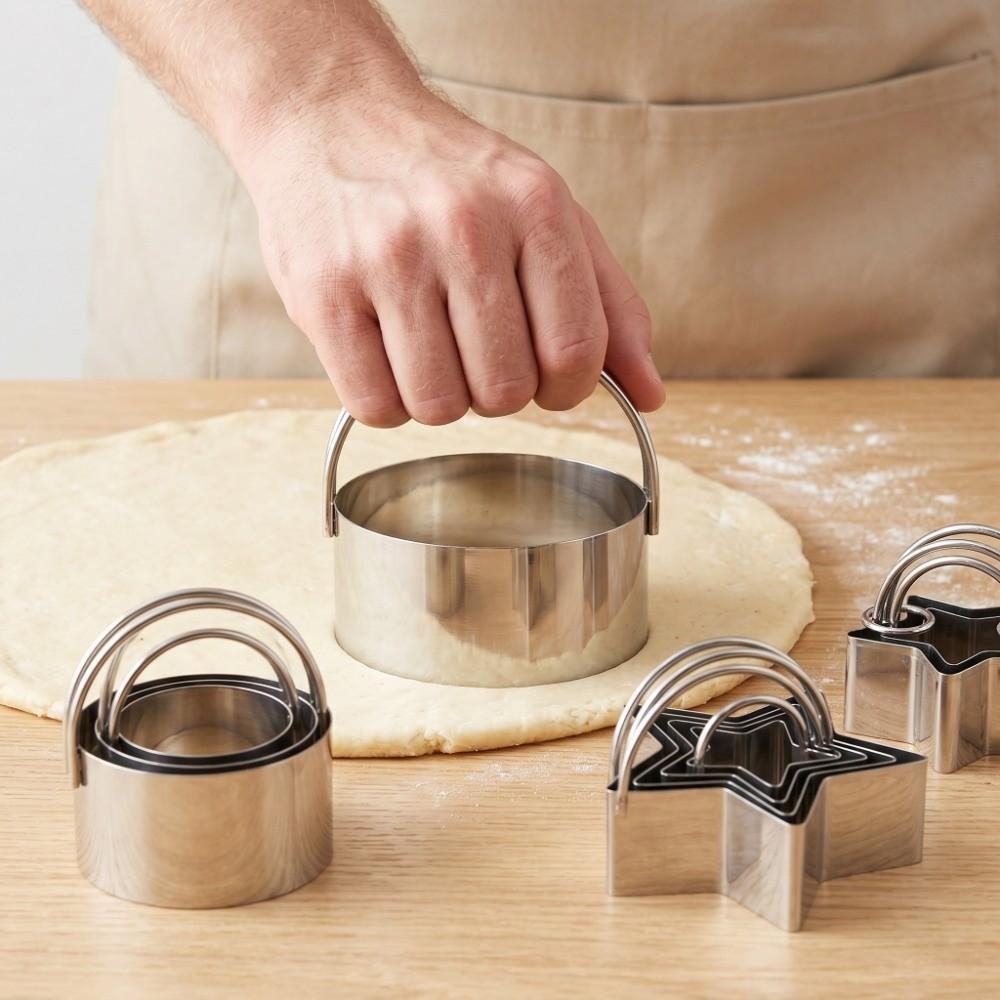 5pcs Stainless Steel Cookie Cutter Set Food-Grade Stainless Steel Cookie Cutters  Christmas