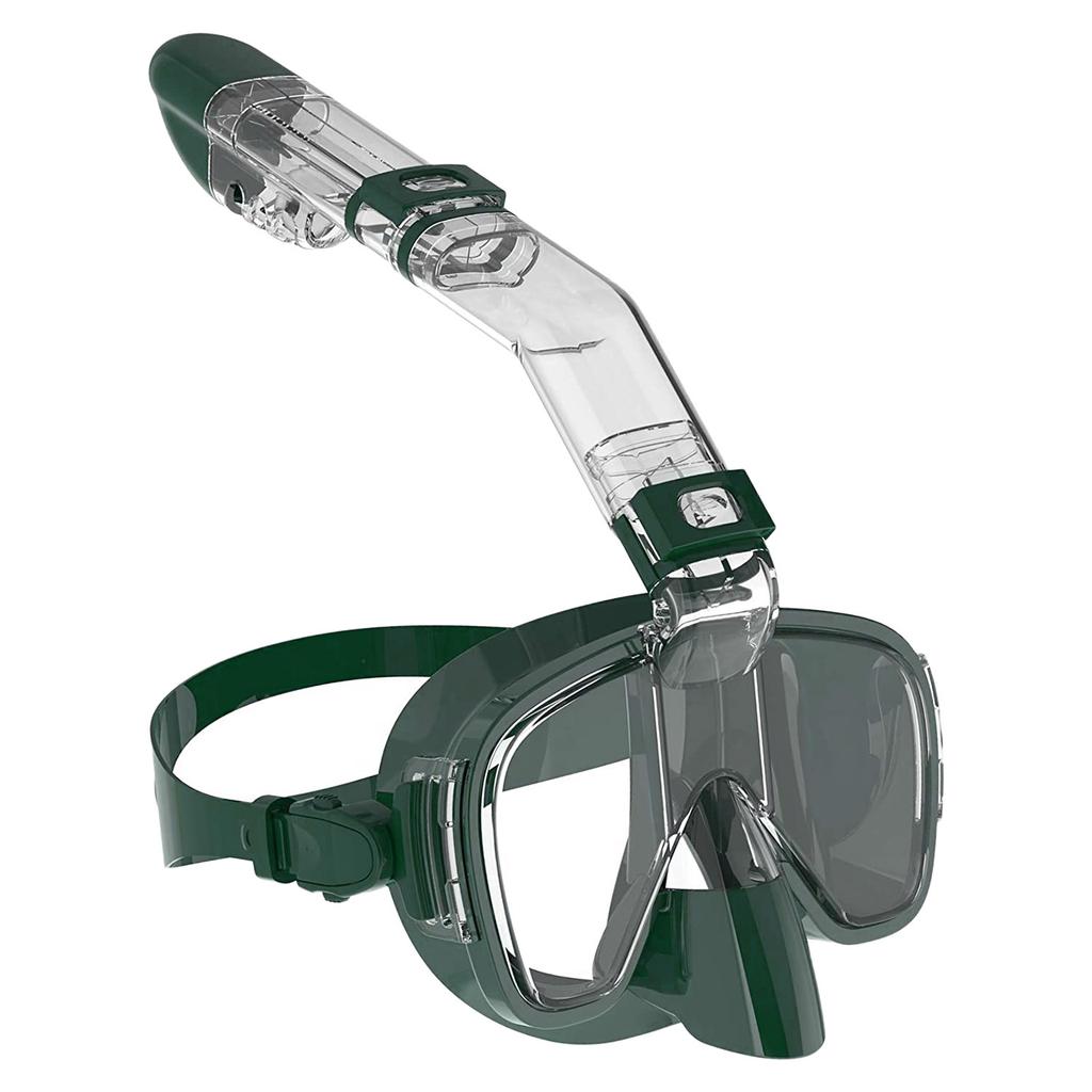 180 Degree Wide View Anti Fog Diving Mask Foldable Snorkel Scuba Gear For Adults Swimming Snorkeling Mask Adjustable Fit Comfortable Design