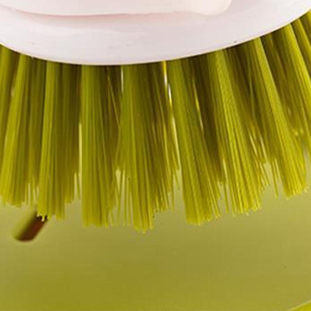 Soap Dispenser Brush Portable Soap Dispensing Palm Brush Storage Set with Drip Tray for Kitchen