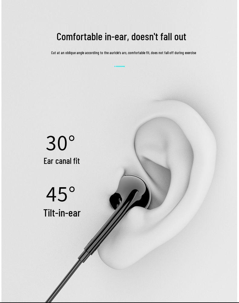 Wired In-Ear Computer Headphones with Microphone and 2-3 Meter Extension Cable, Dual Plug for Live Monitoring.