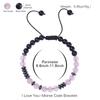 Morse Code 'I Love You' Rose Quartz Bracelet for Mom