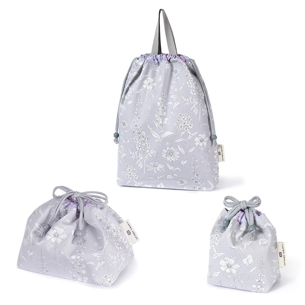 

COLORFUL CANDY STYLELAURA ASHLEY KindergartenSchool Entrance Series 3-Piece Drawstring Bag Set, Lisette, Gym Bag, Lunch Bag, School Lunch Bag, Cute