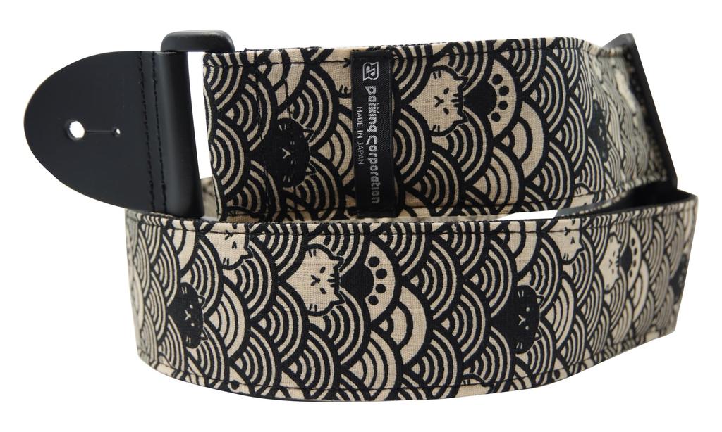 Daiking Guitar Strap Seigaiha Black v2
