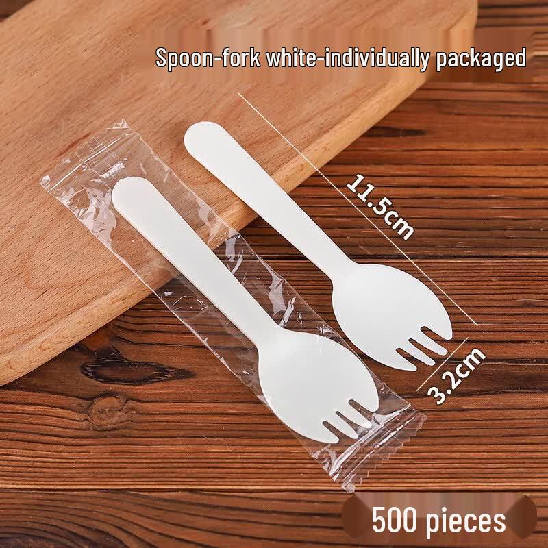 Disposable Plastic Dessert Fork Spoon