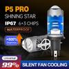 110W H4 Led Mini Projector Lens 6000K High Low Beam Turbo Fan Auto Headlamp 12V High Power Motorcycle Bulb Plug&Play 8000Lm