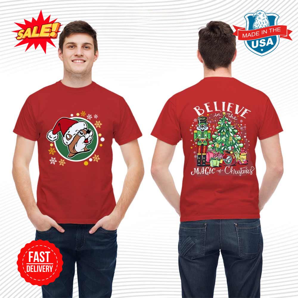 Buc-ee s Christmas Shirt 2024, Believe In The Magic S-5XL Unisex T-Shirt S