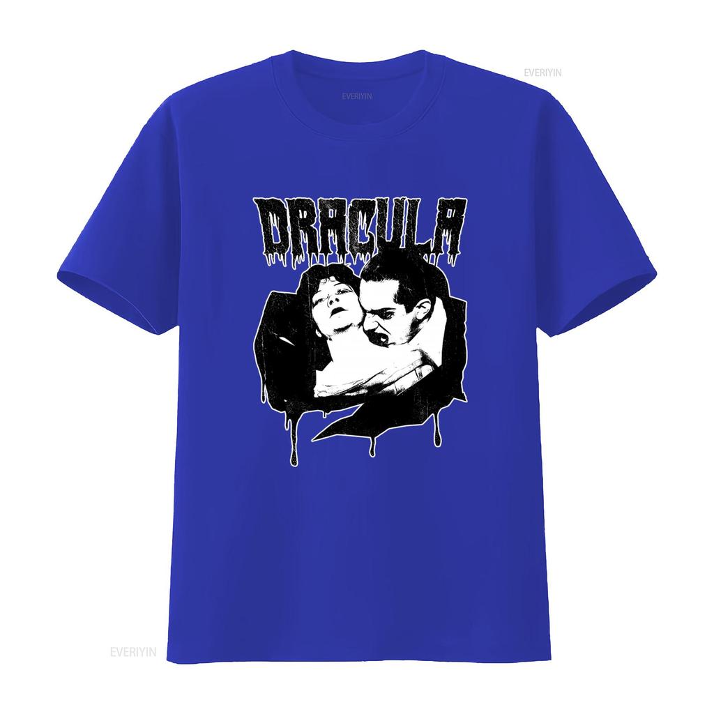 Dracula Vampire Biss Bela Lugosi T-Shirt für Herren Gothic Horrorfilm Inspiriertes Design vintage Gewaschenes Oberteil für den Alltag