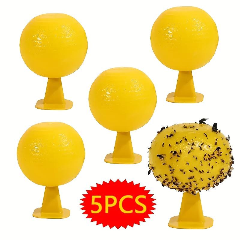 Indoor Flying Insect Catcher,Sticky Trap Balls for Fruit Flies,Gnats,Mosquitoes,Safe Non-Toxic,Place Near Plants,Trash Can,Window,Home,Office Use
