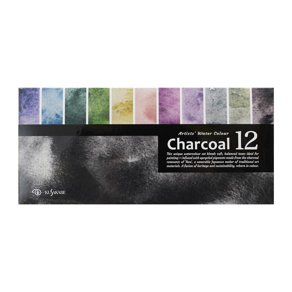 Kusakabe Transparente Aquarellfarbe 10ml 304951 Farben, Kohle, 12-Farben-Set, (Nein. 4),