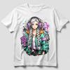 Cyberpunk Anime Girl Graphic 004 Manga Adult / Childrens T Shirts/t-shir Cotton