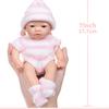 17,7 CM, lavabil, realist, moale, pictat manual, simulare, păpușă renăscută pentru copii, copii însoțesc păpușa de joacă