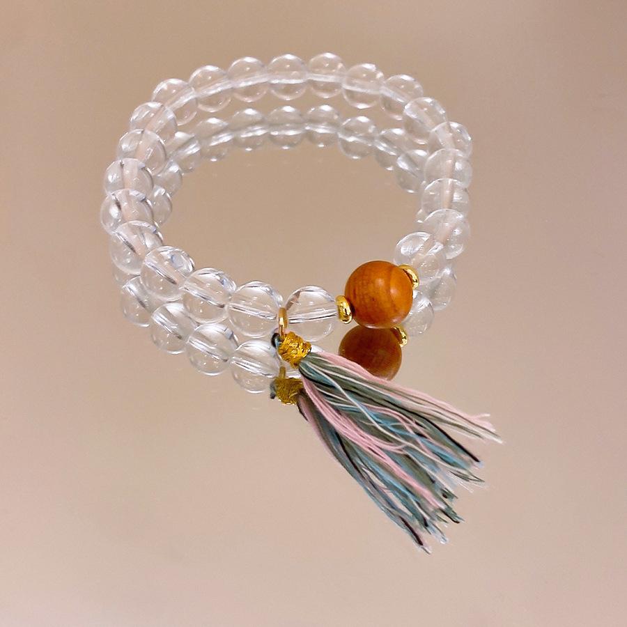 Crystal Butterfly Beaded Bracelet Women's Light Luxury Girlfriend Gift Birthday Bracelet High Value Student Party Exquisite Jewelry