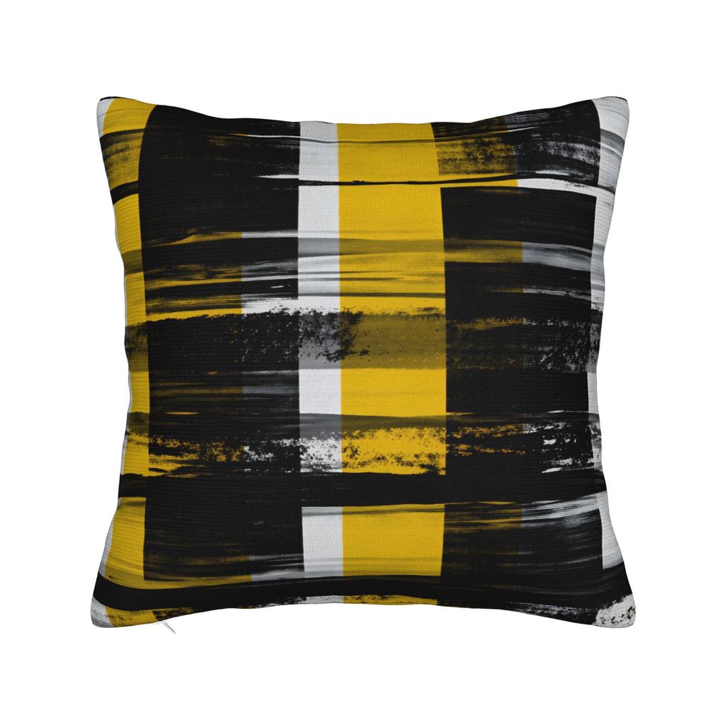 Yellow Grey Geometric Pillow Case Fashion Pillow Cover Soft Pillowcases For Sofa Car Home Decor