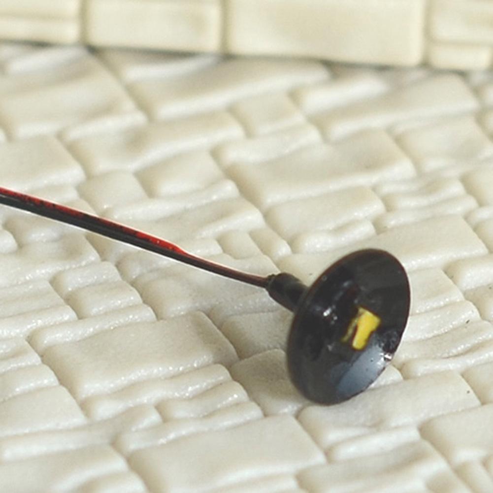 10 x OO / HO Scale Street Light Model Wall Lamp Posts Led Ceiling Lamps Black