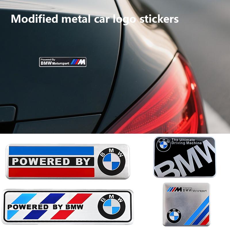 AALN1 3D Aluminum Car Badge Sticker Body Trunk Decoration Decal Modification Accessories For BMW E36 E46 E90 E60 E39 F30 F10 F20 X5