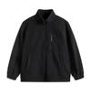 Li Ning Sports Trend Series Lettered Hooded Fleece Loose Long Sleeve Windbreaker Men Outerwear Black AWBU031-2
