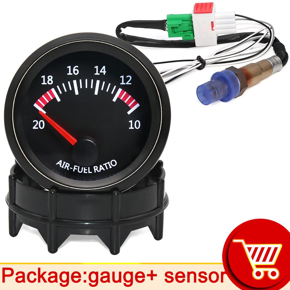 AD 52mm Car Auto Air Fuel Ratio Gauge 10-20 With Narrowband O2 Oxygen Sensor Car Gauge Fit for 12V Stepper Motor OE 0258006028