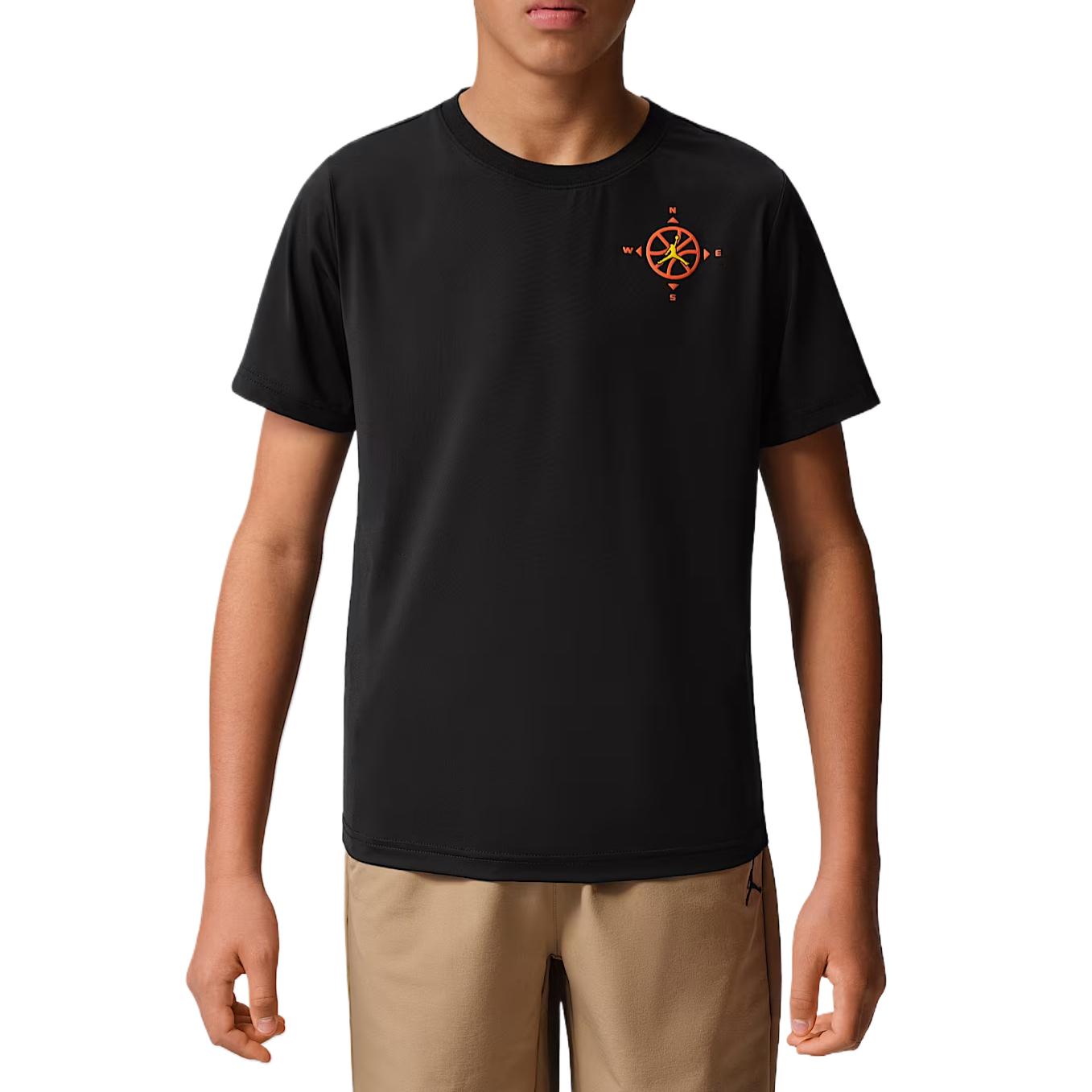 Jordan Jumpman T-Shirt Cool Feel Stretch Knit Kids tops IW1407-010 XL