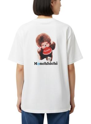Monchhichi Collaboration Printed Unisex T-Shirt, 6515033, White, S