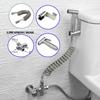 Portable Toilet Bidet Sprayer Gun, Holder Self-Cleaning Washing, Bidet Faucet Spray, 3-Way Valve, Bathroom Showerhead Hose