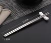 Stainless Steel Chopsticks, Square Shape, Anti-slip and Anti-scald, Household Use, Stainless Steel Metal Chopsticks