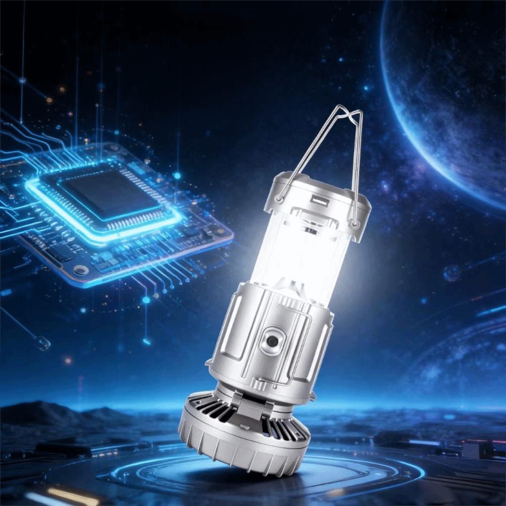 Solar Charging Design Portable Emergency Light Soft Bright Lighting Rechargeable Tent Lamp  Hiking