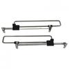 2 Pcs Adjustable Clothes Rods for Closet Retractable Hanger Set for Easy Use