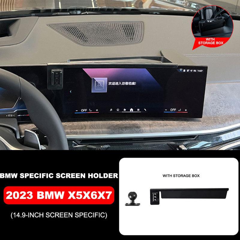 Für BMW X1/X2/X3/X4/X5/X6/X7/1/3/4/5/6/7 Serie Auto Handyhalterung Zentralsteuerung Feste Halterung Navigationsbildschirm Halterung