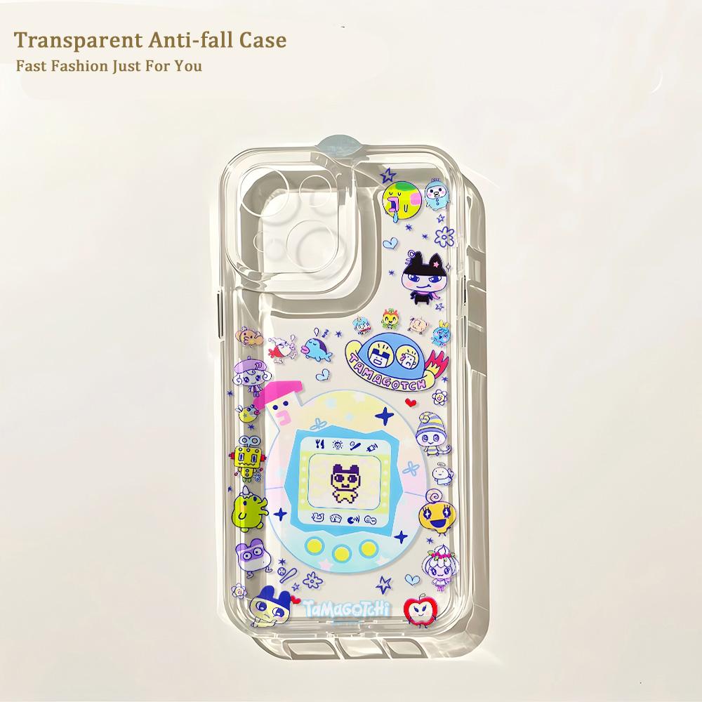 Lovely Tamagotchis Phone Case for IPhone 17 16 16e 15 14 13 12 11 Mini Pro Max X XR XSMax 7 8 Air Plus Transparent Back Cover