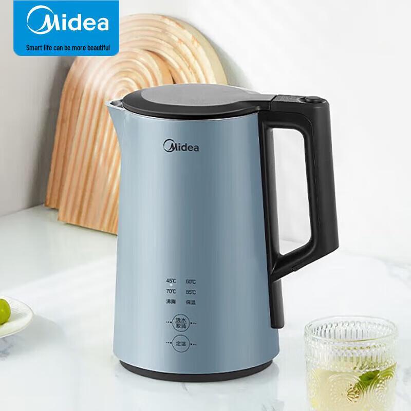 Midea 1.5L 316L Stainless Steel Electric Kettle CN plug (adapter included)