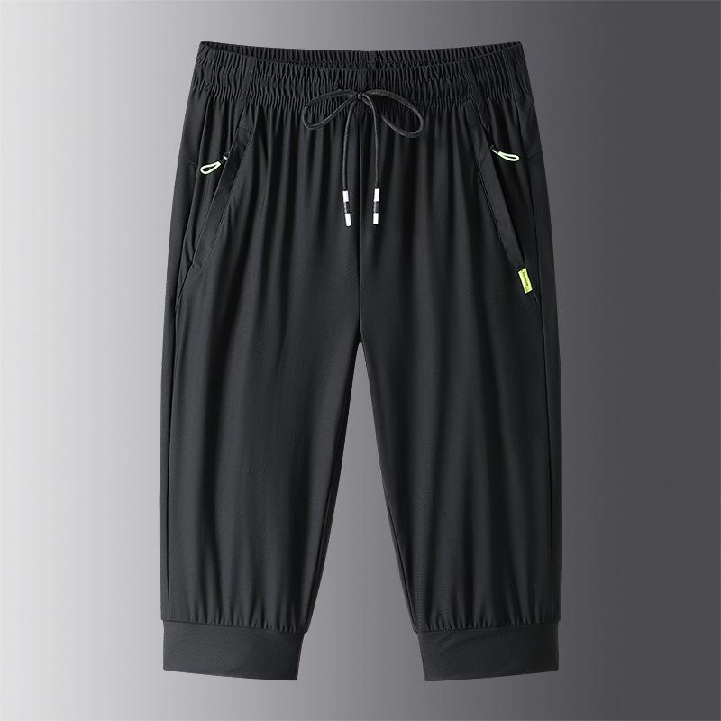 

Men s Quick-Dry Ice Silk 7-Point Sports Shorts - Casual and Plus Size 7XL