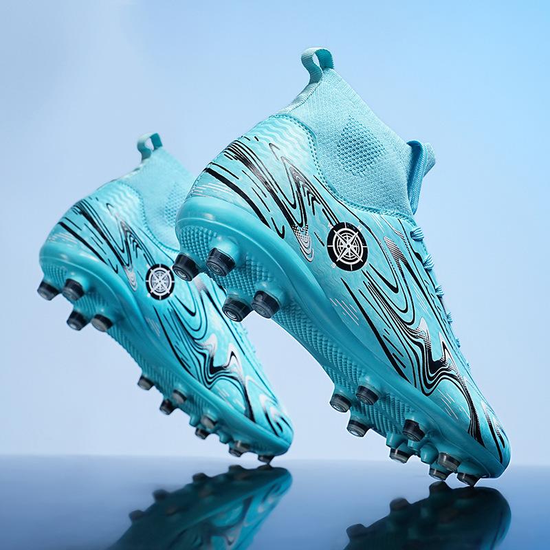 Large size soccer boots AG long spikes broken nails for boys and girls children teenagers students professional competition training sneakers