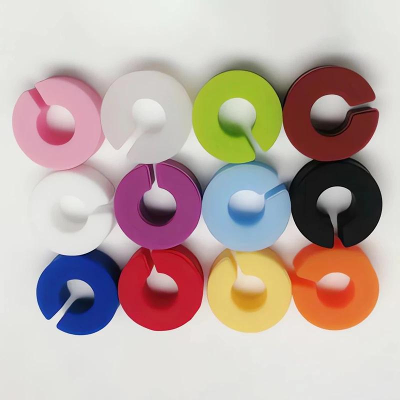12Pcs Colorful Wine Glass Identification Marker Silicone Drinking Glass Tag Cup Label Home Kitchen Bar Party Wedding Table Decor