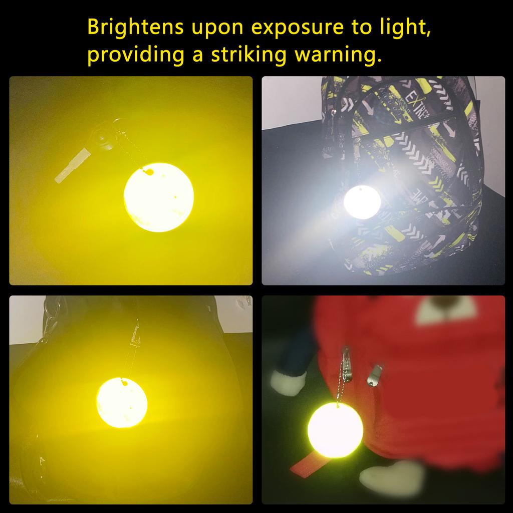 Ideal Gift Waterproof Reflective Star Keychain for Kids Birthday Christmas Stocking Stuffers Enhanced Visibility Star Sh